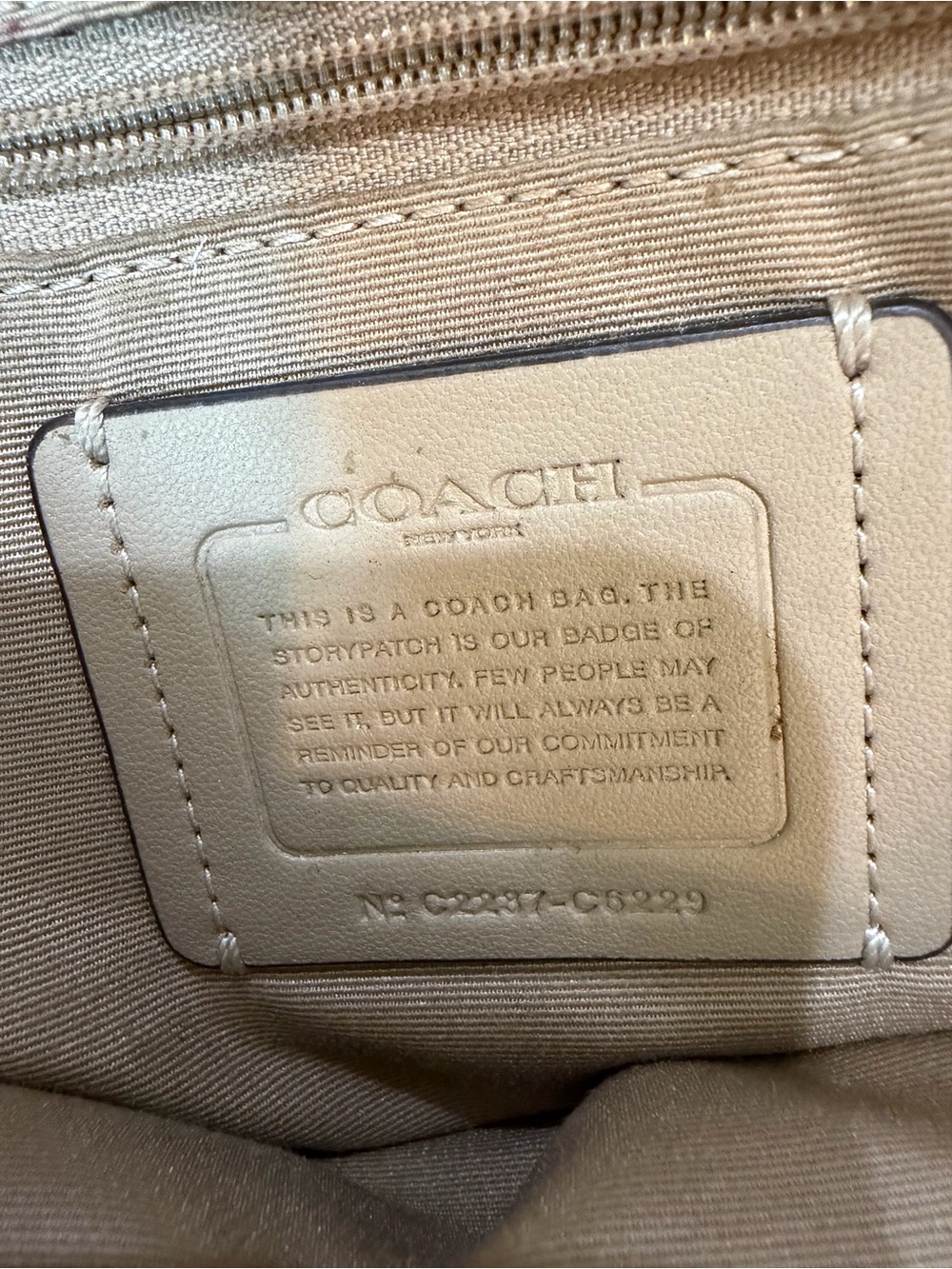 Coach Kacey Satchel. Pebbled Leather Tote Bag in Light Blue - Picture 7 of 7